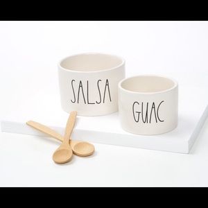 Rae Dunn Salsa & Guac server